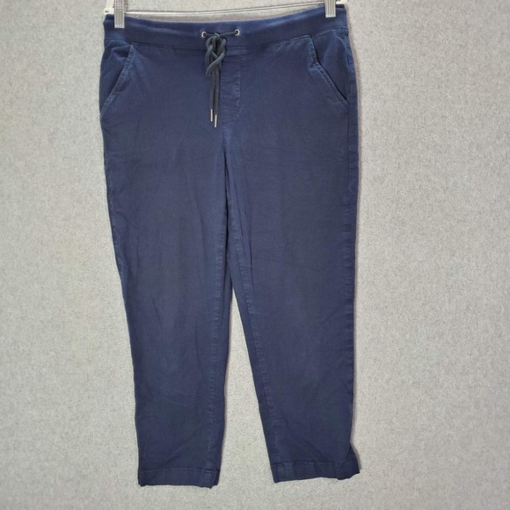Levi's Women Pants 30 Blue Chino‎ Cropped Pockets Mid Rise Drawstring 23" Inseam